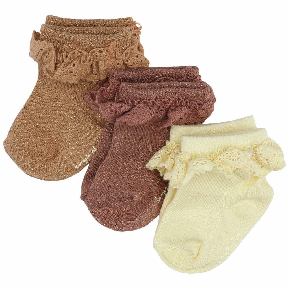 Glitter Kousen Lurex - Apple Butter (3 pack)