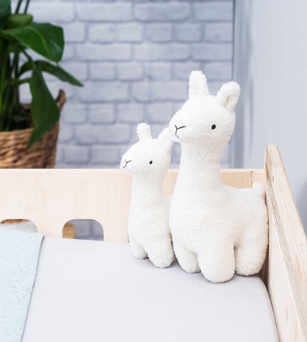Knuffel XL Lama White