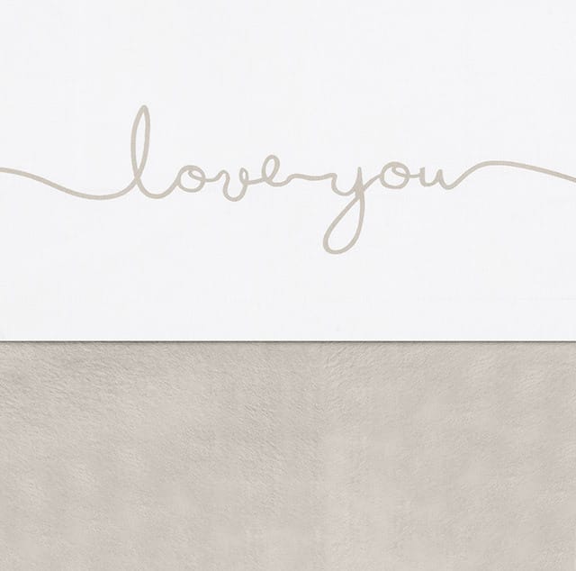 Laken 75x100 Love You Nougat