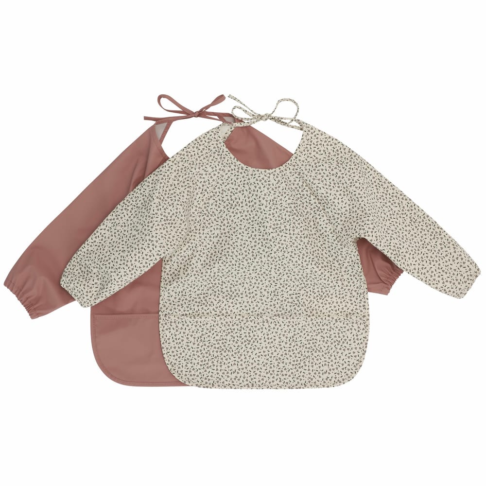 Long Sleeve Dinner Slabbetjes Milk Tank / Burlwood (2 pack)
