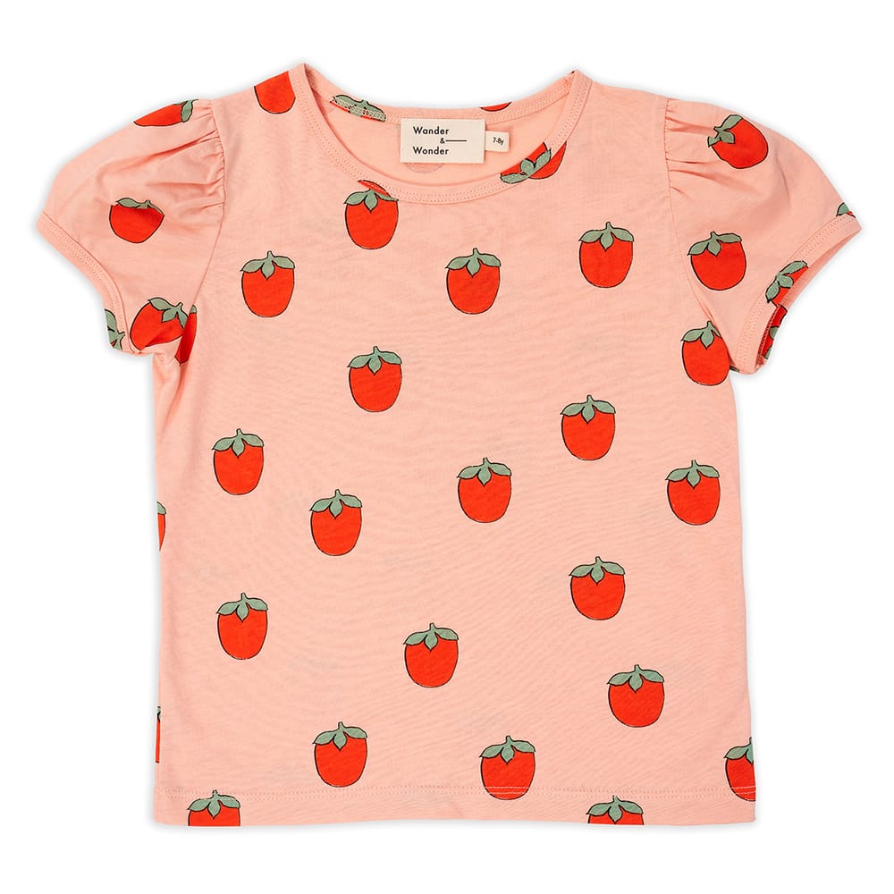 Puff Sleeves Top Persimmon
