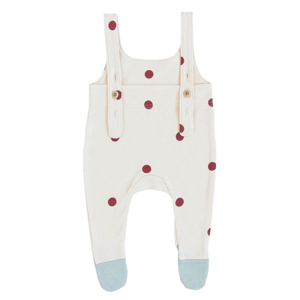 Salopette Burgundy Dots