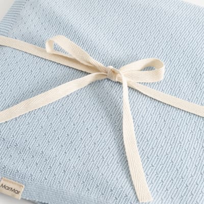 Alia Knit Blanket - Cerulean Sky