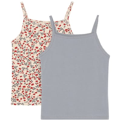 Basic Strap Top - Poppy (2 pack)