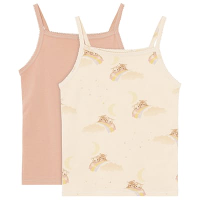 Basic Strap Top - Rainbow Kitty (2 pack)