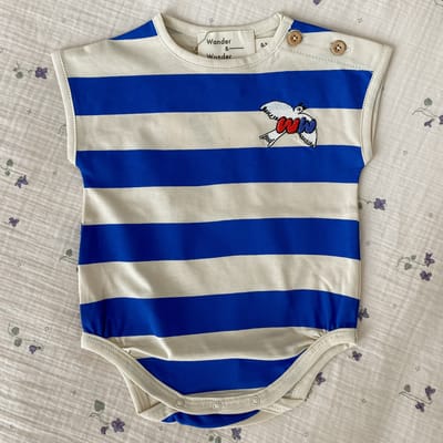 Blue Stripe Onesie