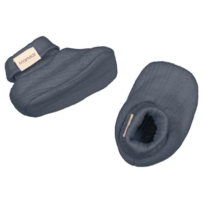 Booties Pointelle Stormy Blue