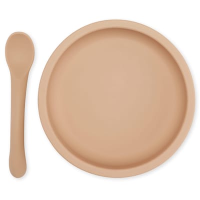 Bowl & Spoon Set - Rose Sand
