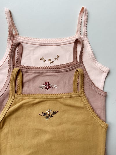 Cue Onderhemd (3 Pack) - Rosy/Roebuck/Mustard