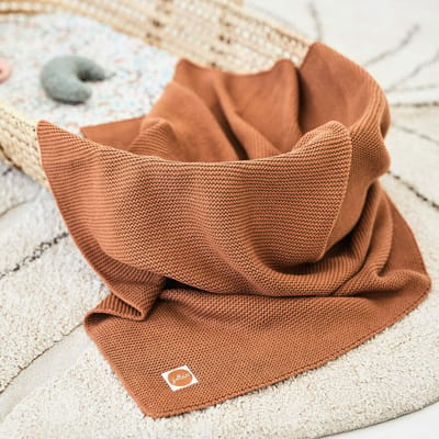 Deken 75x100 Caramel