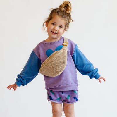 Ecru Teddy Mini Fanny Pack