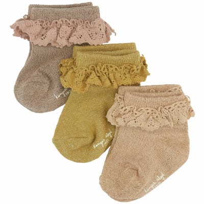 Glitter Kousen Lurex - Moonlight (3 pack)