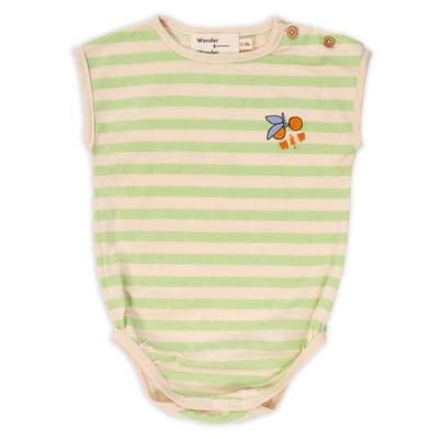 Mint Stripe Onesie
