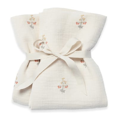 Muslin Blanket La Fraise - 2 pack (60x60 cm)
