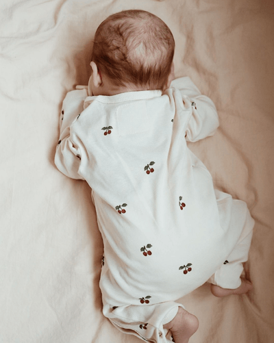 Newborn Jumpsuit Cherry