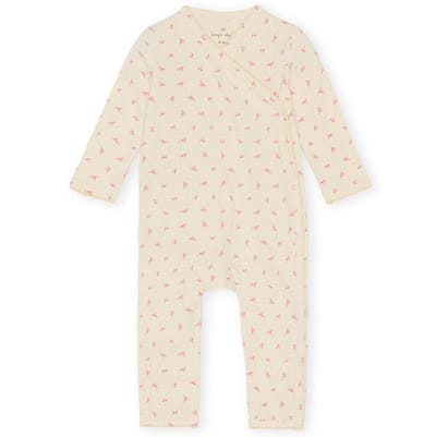 Newborn Jumpsuit Fuchsia Petales