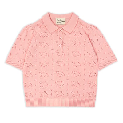 Pointelle Polo Petal