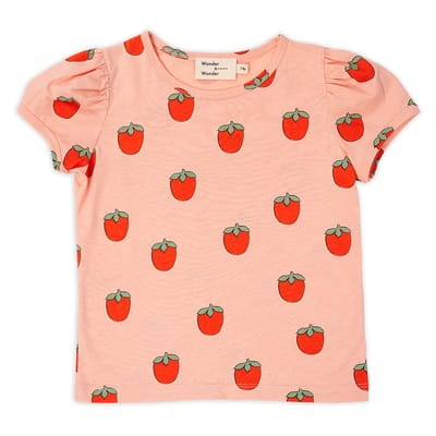 Puff Sleeves Top Persimmon