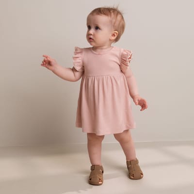 Ramona Frill Dress - Evening Sun Stripe