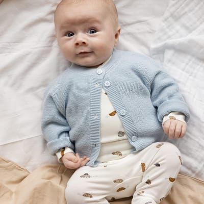 Taki Knit Cardigan Cerulean Sky