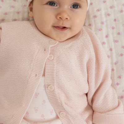 Taki Knit Cardigan Rosa
