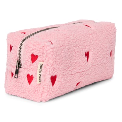 Teddy Pouch Light Pink Hearts