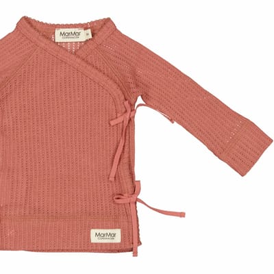 Tut Wrap Pointelle Gooseberry Rose