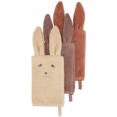 Washandjes Animal Bunny (3-pack)