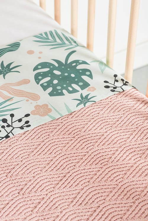 Deken 75x100 Pale Pink