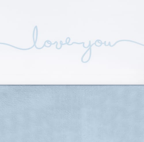 Laken 120x150 Love You Blue