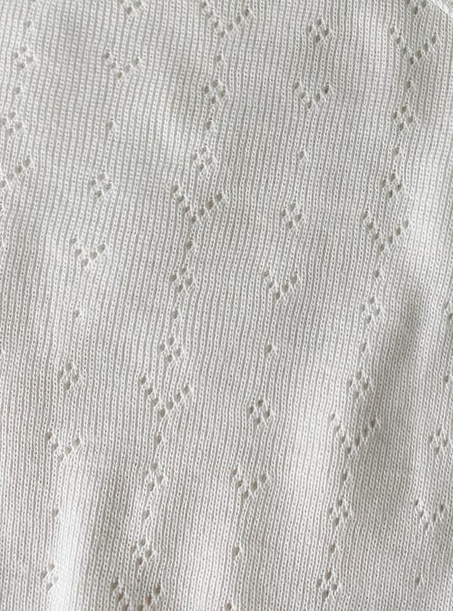 Piva Broekje Pointelle Flour White