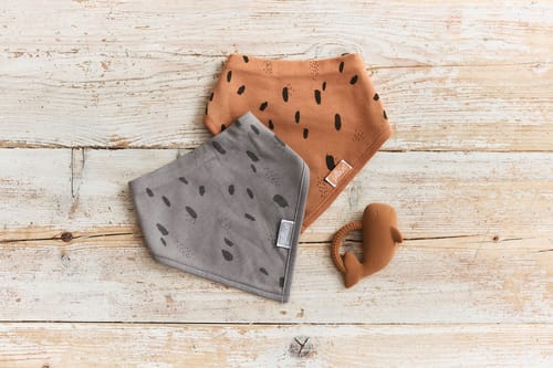 Slab Spot Grey & Caramel
