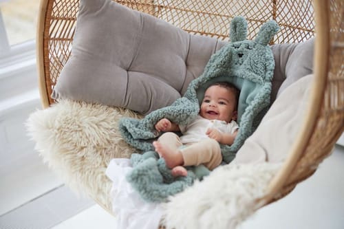 Wikkeldeken Bunny Ash Green