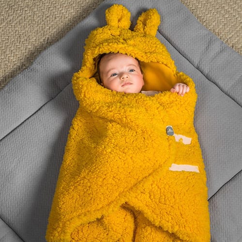 Wikkeldeken Bunny Mustard