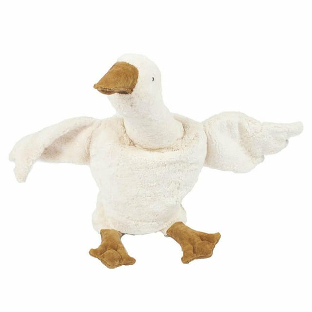 Cuddly Animal Goose Small White