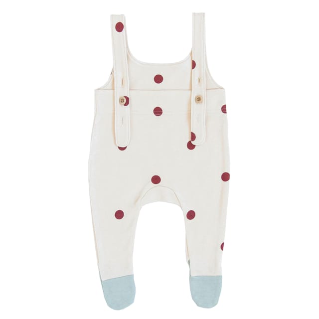 Salopette Burgundy Dots