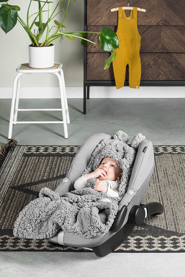 Wikkeldeken Bunny Grey